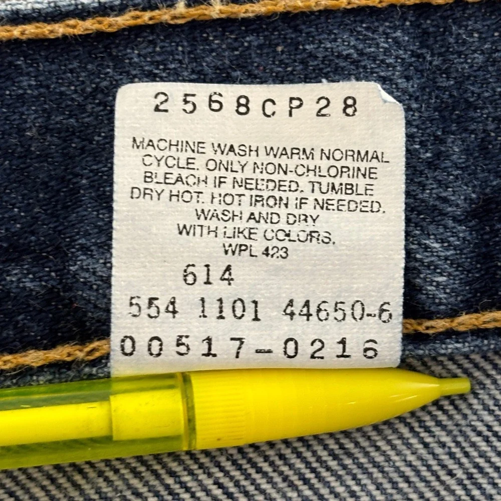 Vintage Levi's 517 Boot Cut Jeans Mens 36x32 Red Tab Dark Wash USA‎ Made Y2K